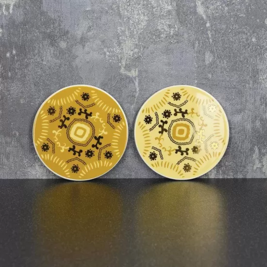 Candlelight Bohemian Assorted Ceramic Coasters Ochre and Gold 10cm (Sold Per Piece), 612529 Shop quality Candlelight Bohemian Assorted Ceramic Coasters Ochre and Gold 10cm (Sold Per Piece) in Kenya from vituzote.com Shop in-store or online and get countrywide delivery!