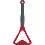 Colourworks Multi Potato Masher with Serving Scoop, Silicone, Cherry, 25 cm