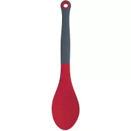 Colourworks Silicone Cooking with Built-in Measuring Spoon, Cherry, 29 cm