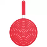 Colourworks Silicone Splatter Screen, Red