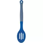 Colourworks Slotted Spoon, Silicone, Blueberry, 27 cm