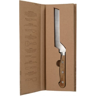 Creative Tops Gourmet Cheese Brie Cheese Knife with Wooden Handle, 25.5 cm (10”) , Brown/Silver