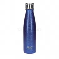 BUILT Perfect Seal Insulated Stainless Steel Water Bottle/Thermal Flask with Leakproof Cap, 500ml, Blue Glitter