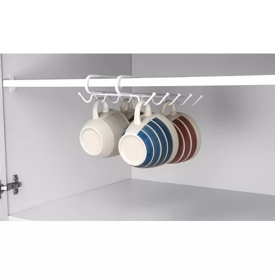 Shop quality Home Basics Under The Shelf Vinyl Coated Steel 6 Hook Mug Rack, Silver in Kenya from vituzote.com Shop in-store or online and get countrywide delivery!