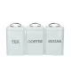 Shop quality Living Nostalgia Tea/Coffee/Sugar Canisters in Gift Box, Steel, Vintage Blue in Kenya from vituzote.com Shop in-store or online and get countrywide delivery!
