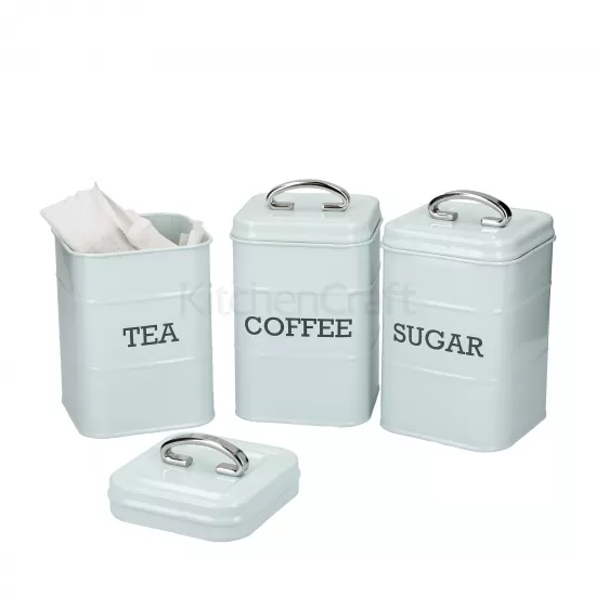 Shop quality Living Nostalgia Tea/Coffee/Sugar Canisters in Gift Box, Steel, Vintage Blue in Kenya from vituzote.com Shop in-store or online and get countrywide delivery!