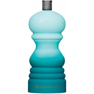 Master Class Pepper Mill or Salt Grinder with Interchangeable Cap, Plastic, Green Ombré, 12 cm