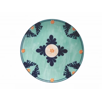 Maxwell & Williams Majolica Teal Porcelain Dinner Plate,  26.5cm