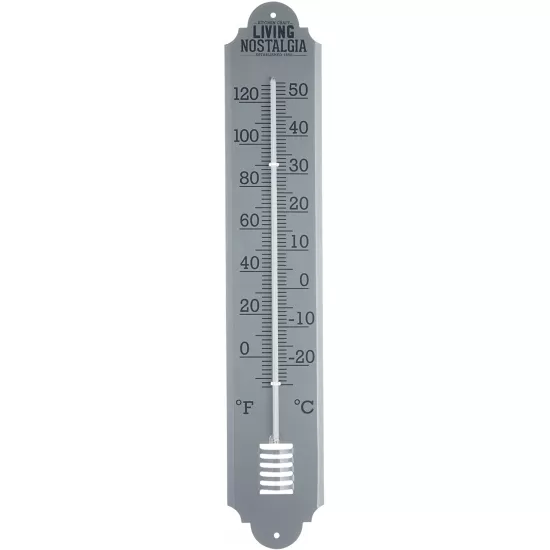 Shop quality Living Nostalgia 50 cm Outdoor Metal Wall Thermometer, Grey in Kenya from vituzote.com Shop in-store or online and get countrywide delivery!