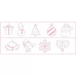 Sweetly Does It Christmas 3D Embossing Cutters, 3 Pieces, Multi-Colour