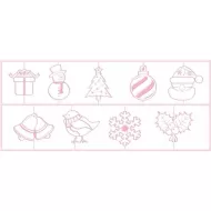 Sweetly Does It Christmas 3D Embossing Cutters, 3 Pieces, Multi-Colour