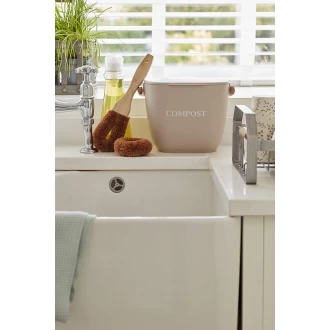 Natural Elements Coconut Scourer, Coconut Fibres, Brown, 8.5 x 9 x 3 cm