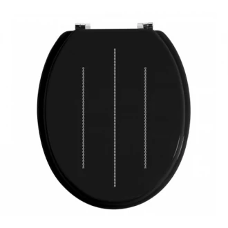 Premier Bling Diamante Toilet Seat  - Black