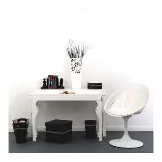 Premier White High Gloss Louis Vase, 54cm Height