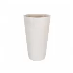 Premier White Polyresin Large Tapered Vase, 39cm Height