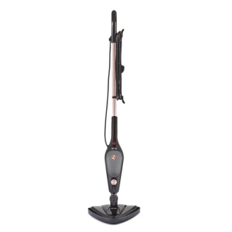 Tower 16-in-1 Steam Mop, Swivelling Mop Head, 400 ml Tank, Includes 16 Accessories, 1500 Watts, Black