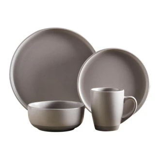 Tower Avena 16 Piece Dinnerware Set Fossil Grey