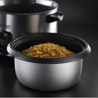 Tower Russell Hobbs Rice Cooker and Steamer , 1.8 Litres Silver