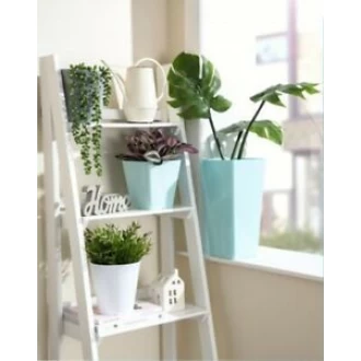 Wham Studio 16cm Tall Square Planter Cover Duck Egg Blue