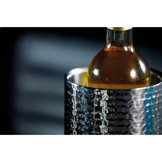 Shop quality BarCraft Double-Walled Stainless Steel Wine Bottle Cooler, 12 x 20 cm (4.5" x 8") - Hammered Finish in Kenya from vituzote.com Shop in-store or online and get countrywide delivery!