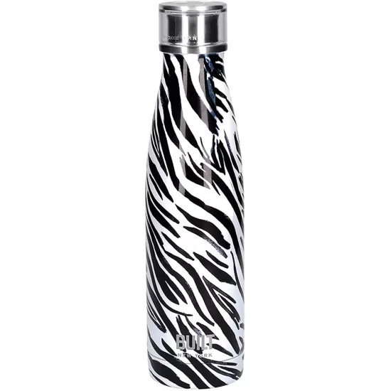BUILT Leakproof Insulated Water Bottle/Thermal Flask, Stainless Steel, 500ml, Zebra, C000847 Shop quality BUILT Leakproof Insulated Water Bottle/Thermal Flask, Stainless Steel, 500ml, Zebra in Kenya from vituzote.com Shop in-store or online and get countrywide delivery!