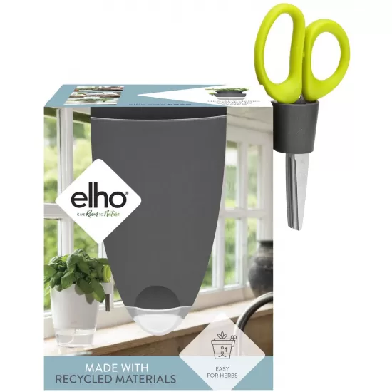 Elho Herbs All-in-1 Flowerpot & Herb Scissors, Anthracite, 13 cm, 8112211342500 Shop quality Elho Herbs All-in-1 Flowerpot & Herb Scissors, Anthracite, 13 cm in Kenya from vituzote.com Shop in-store or online and get countrywide delivery!