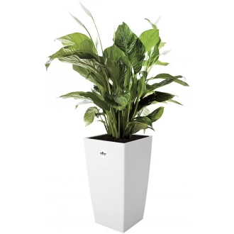 Elho Milano Flowerpot, White, 36.3 cm Height