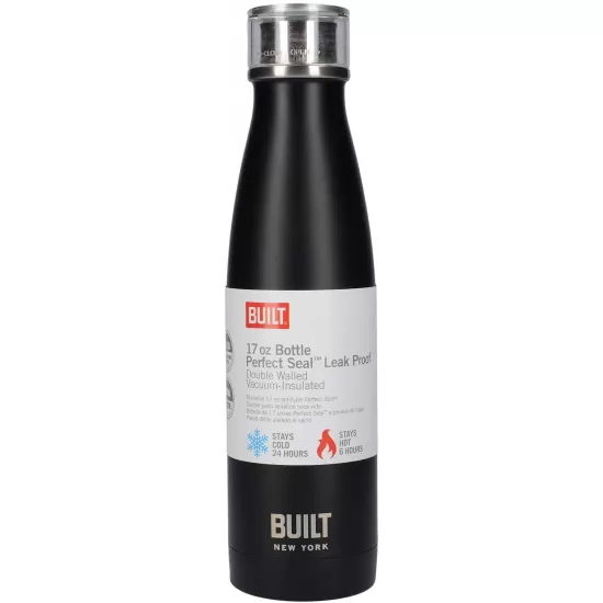 Shop quality Built Perfect Seal Insulated Water Bottle/Thermal Flask with Leakproof Cap, Stainless Steel, Matte Black, 480 ml in Kenya from vituzote.com Shop in-store or online and get countrywide delivery!