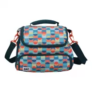 BUILT Retro Lunch Bag with Storage Compartment, 6 Litre
