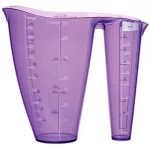 Colourworks 2-in-1 plastic measuring cup for dry and liquid ingredients , Purple, 500 ml