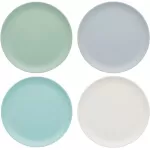 Colourworks 'Unbreakable' Melamine Side Plates, 23 cm - 'Classics' Colours (Set of 4)
