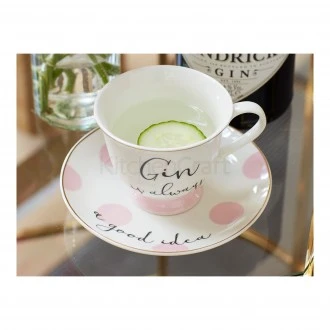 Creative Tops Gin And Tonic Cup And Saucer, Fine China