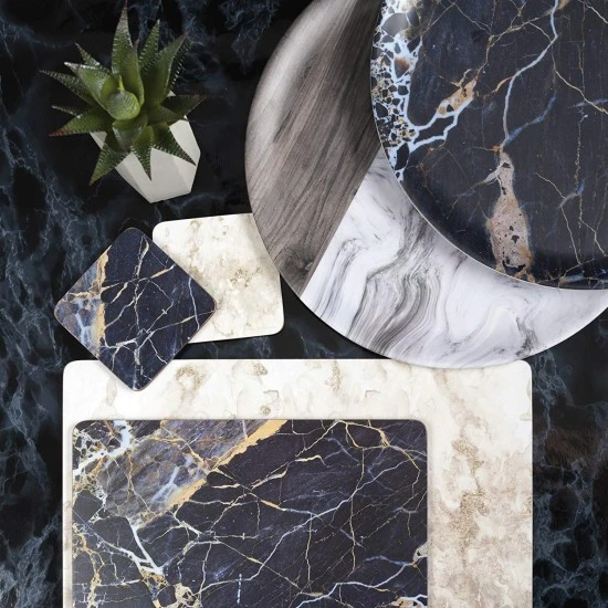 Creative Tops Navy Marble Round Melamine Serving Tray with Decorative Print, 36 cm (14") - Navy Blue, 5233659 Shop quality Creative Tops Navy Marble Round Melamine Serving Tray with Decorative Print, 36 cm (14") - Navy Blue in Kenya from vituzote.com Shop in-store or online and get countrywide delivery!