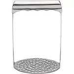 Kitchen Craft Short-Handled Round Potato Masher, 7 x 11 x 16 cm (3" x 4.5" x 6.5")
