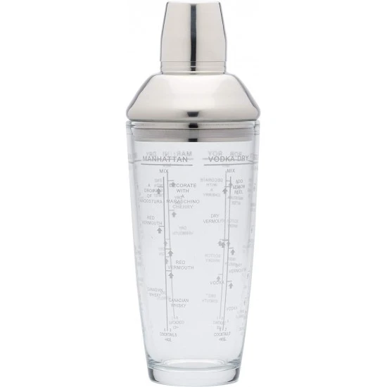 Shop quality BarCraft Easy Glass Cocktail Shaker with Printed Recipes, 700 ml in Kenya from vituzote.com Shop in-store or online and get countrywide delivery!