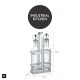 Shop quality Industrial Kitchen Vintage-Style Glass Oil and Vinegar Cruet Set with Galvanised Steel Holder in Kenya from vituzote.com Shop in-store or online and get countrywide delivery!