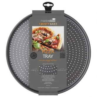 Master Class Pizza Tray - Crusty Bake 33cm -  Carbon Steel
