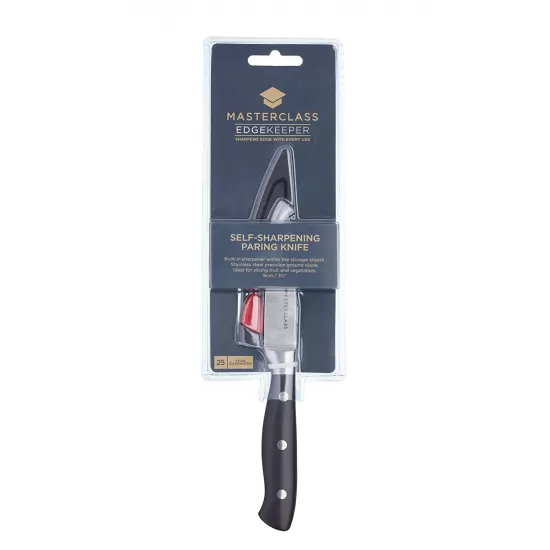 MasterClass Edgekeeper 9cm (3.5") Paring Knife & Sheath - Self-Sharpening Knife, MCEKTRPAR Shop quality MasterClass Edgekeeper 9cm (3.5") Paring Knife & Sheath - Self-Sharpening Knife in Kenya from vituzote.com Shop in-store or online and get countrywide delivery!
