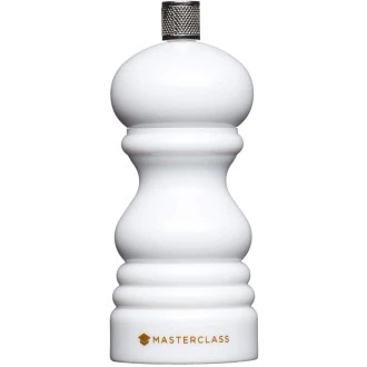 Master Class Salt or Pepper Ceramic Mill Grinder (12cm) - White