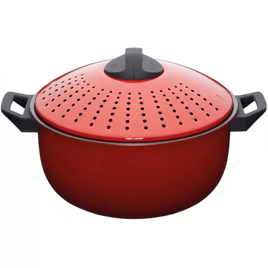 World of Flavours Pasta Pot with Strainer, 4 Litres (7 Pints) - Red, WFPASTAPOT Shop quality World of Flavours Pasta Pot with Strainer, 4 Litres (7 Pints) - Red in Kenya from vituzote.com Shop in-store or online and get countrywide delivery!
