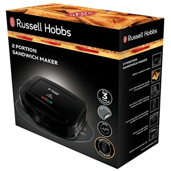 Shop quality Russell Hobbs Sandwich Toaster Maker – Two Slice plates - Black in Kenya from vituzote.com Shop in-store or online and get countrywide delivery!