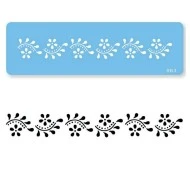 PME Flexible Daisy Scroll Border Stencil