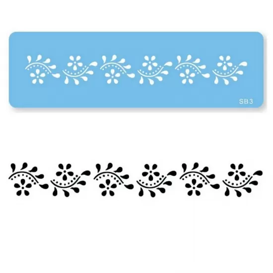 PME Flexible Daisy Scroll Border Stencil, SB3 Shop quality PME Flexible Daisy Scroll Border Stencil in Kenya from vituzote.com Shop in-store or online and get countrywide delivery!
