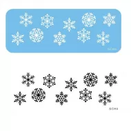 PME Flexible Snowflakes Stencil