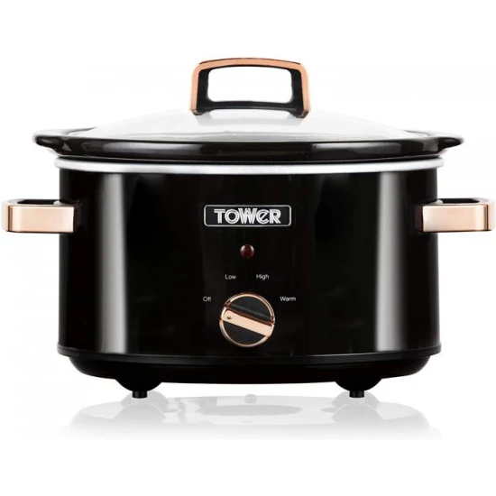 Shop quality Tower Stainless Steel Slow Cooker 3.5 Litre, 210 Watts, Black and Rose Gold in Kenya from vituzote.com Shop in-store or online and get countrywide delivery!