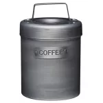 Industrial Kitchen Vintage-Style Metal Coffee Canister, 1 L