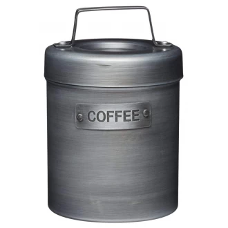 Industrial Kitchen Vintage-Style Metal Coffee Canister, 1 L