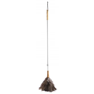 Living Nostalgia Genuine Ostrich Feather Duster with Telescopic Handle, (extends from 102 - 152 cm)