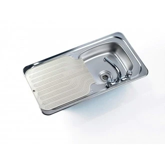 Kitchen Craft Rubber Draining Board Mat, 51 x 41 cm (20" x 16") - Beige