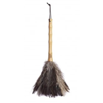 Living Nostalgia Genuine Natural Ostrich Feather Duster, 40 cm (15.5”)